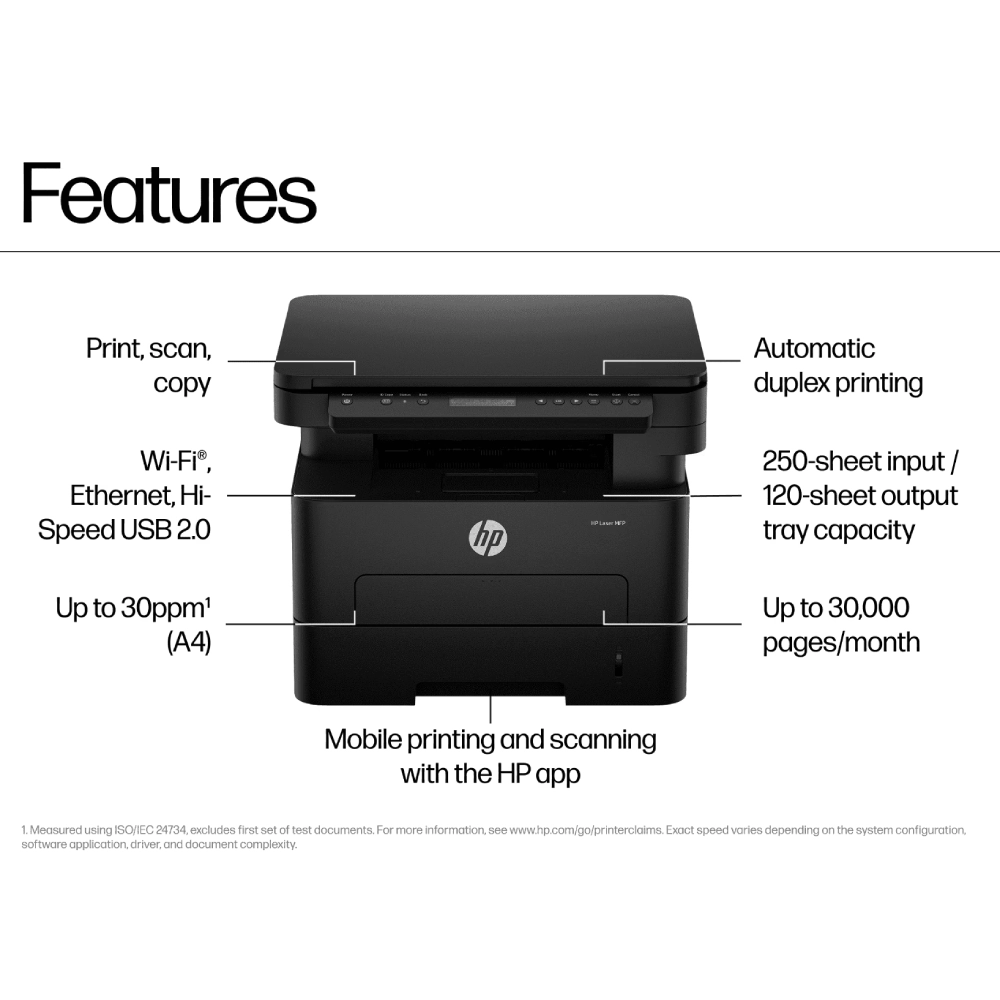 HP Laser Printer 323dnw A4 Multi Function with Duplex | WiFi | Lan view 6